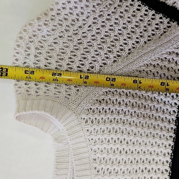 CALVIN KLEIN Women's Striped Knit Sweater Lightweight Everyday Office Casual - Picture 5 of 8